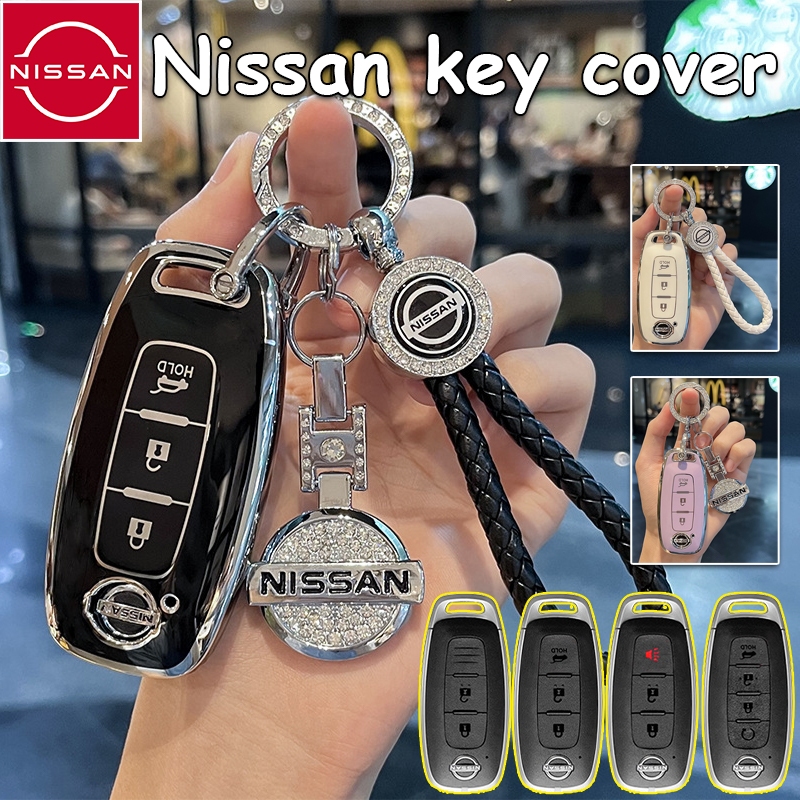ปลอกหุ้มกุญแจรีโมทรถยนต์ Nissan สําหรับ Nissan almera/teana/sylphy/ใบไม้/เตะ/สวน/serena/navara เคสกุญแจรถ