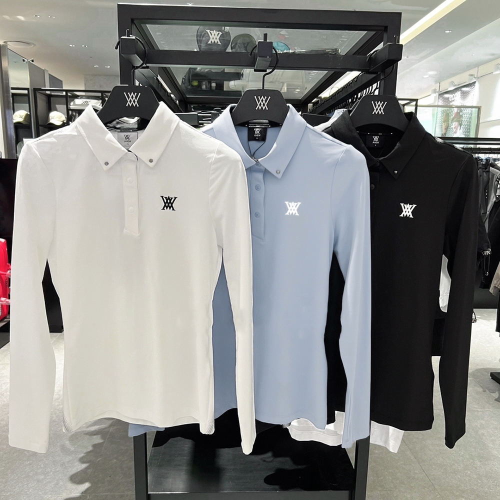 เสื้อกอล์ฟผู้หญิงแขนยาว ต้นฤดูใบไม้ร่วงใหม่ แห้งเร็วและระบายอากาศได้ดี เหมาะสำหรับการเล่นกอล์ฟกลางแจ้ง