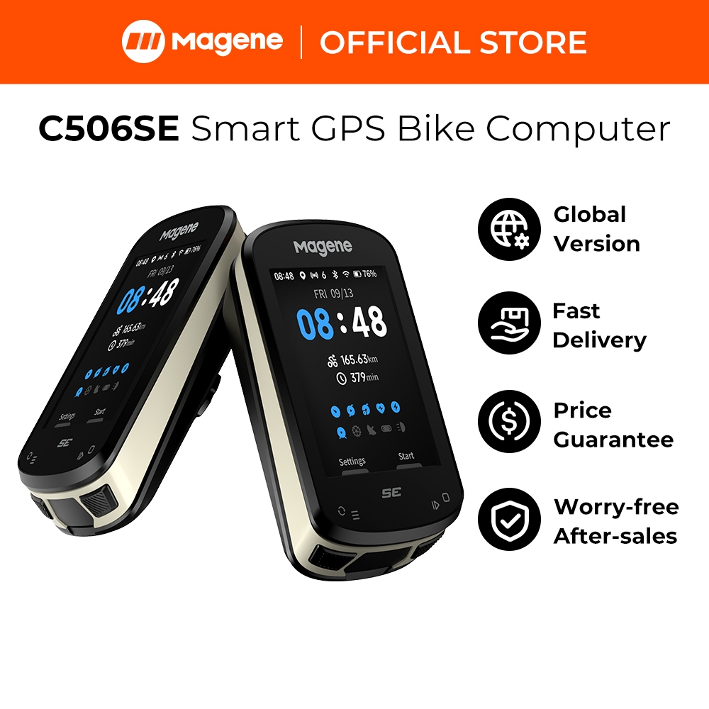 Magene C506SE หน้าจอสีจักรยานคอมพิวเตอร์สมาร์ทนําทาง GPS เครื่องวัดความเร็วจักรยานไร้สาย