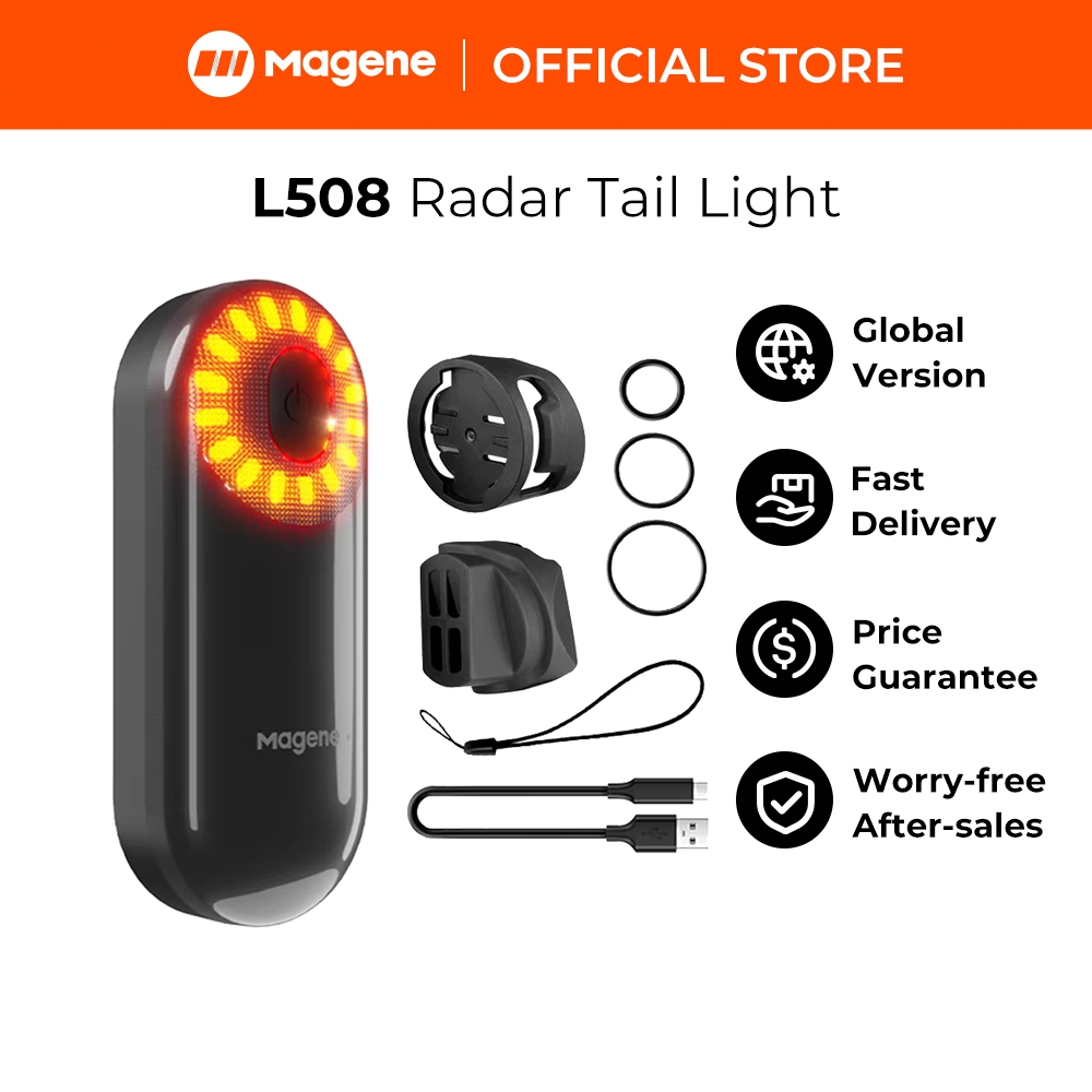 [รับประกันอย่างเป็นทางการ] Magene L508 ไฟท้ายจักรยาน เรดาร์ เซนเซอร์เบรก กันน้ํา