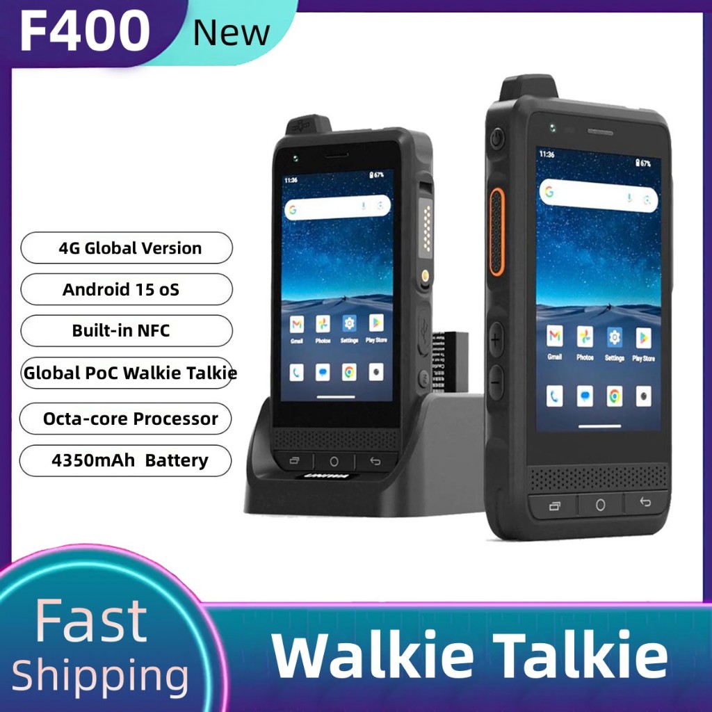 UNIWA F400 Zello POC สมาร์ทโทรศัพท์ Global 4G ทนทาน PDA Android 15 4 นิ้ว 4GB RAM 64GB ROM 2.5W ลําโ