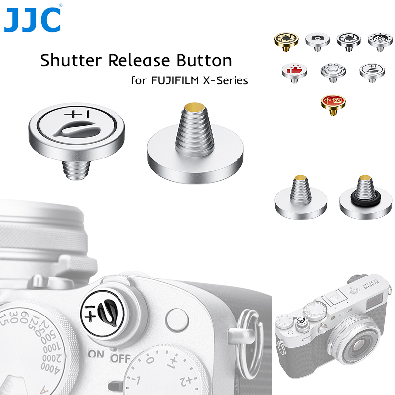 JJC ปุ่มชัตเตอร์เดิมสําหรับกล้อง Fujifilm X ครึ่ง X-E5 X-T50 X100VI X-E4 X-M5 สไตล์สร้างสรรค์และน่ารัก