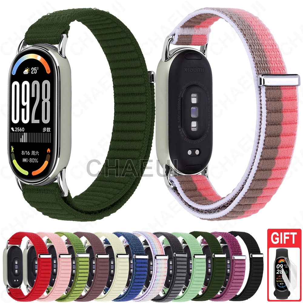 สายรัดทออุปกรณ์เสริมสร้อยข้อมือไนลอนระบายอากาศสําหรับ Xiaomi Smart Band 10 9 8 / Band 10 Ceramic Edition ราคา ถูกที่สุด ดีลบีเคเค