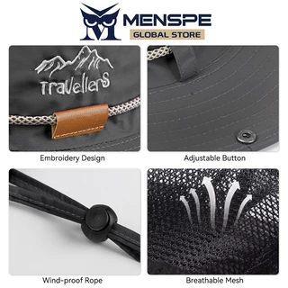 หมวกกลางแจ้ง Unisex ป้องกันแสงแดด แห้งเร็วและระบายอากาศได้ดี สำหรับการเดินป่าและการตกปลา พร้อมปีกด้านข้างขนาดใหญ่สำหรับฤดูร้อน