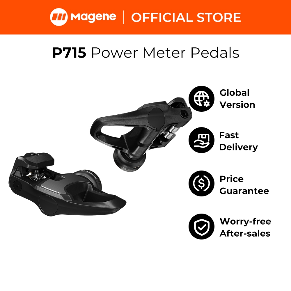 Magene P715 จักรยาน Power Meter Pedals cadence balance สําหรับ KEO & SPD-SL ขี่จักรยานเหยียบเครื่องว