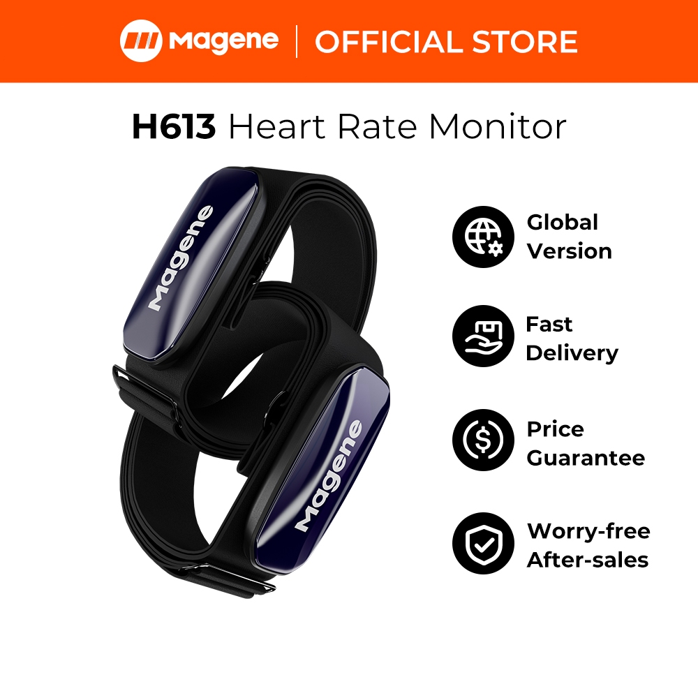 Magene H613 เครื่องวัดอัตราการเต้นหัวใจ สายรัดหน้าอกแยก ส่งสัญญาณบลูทูธ 3 ช่อง