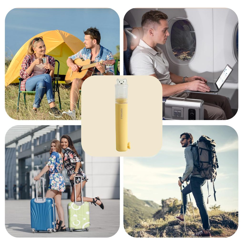 2 ใน 1 ชุดแปรงสีฟันเดินทางแบบพกพาพร้อมฝาปิดและกล่องยาสีฟันพับและหัวเปลี่ยนเหมาะสําหรับบ้านเดินทางกลางแจ้งเดินป่าตั้งแค - รูปที่ 2