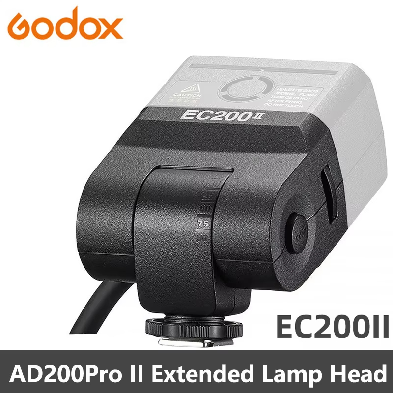 Godox AD200 EC200/EC200II รองเท้าร้อนระยะไกลแยกหัวขยายรองเท้าร้อนสําหรับ Godox AD200PRO II แฟลช