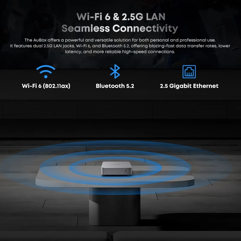 CHUWI AuBox Mini PC AMD Ryzen R7-8745 Windows 11 Pro WiFi 6 thumbnail 8