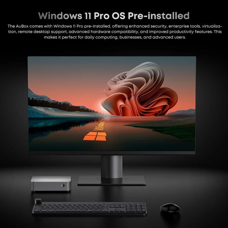 CHUWI AuBox Mini PC AMD Ryzen R7-8745 Windows 11 Pro WiFi 6 thumbnail 10