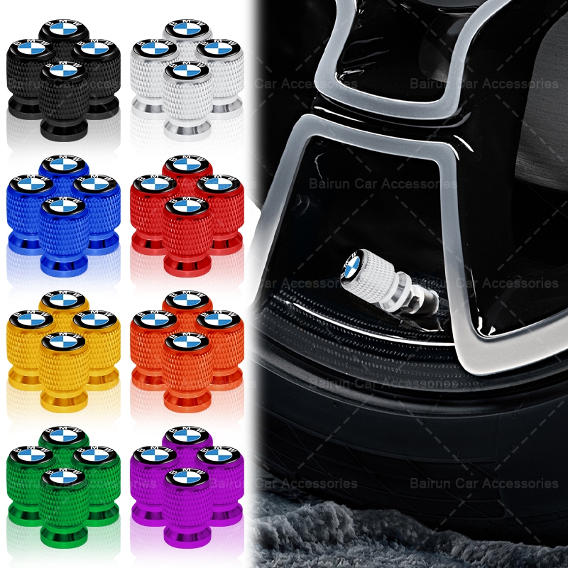 4pcs High-end เกลียวจัดแต่งทรงผมยางรถรั่วหมวกวาล์วรถ Stem Cap สําหรับ BMW E61 E90 E82 E70 E71 E87 E88 E89 X5 X6