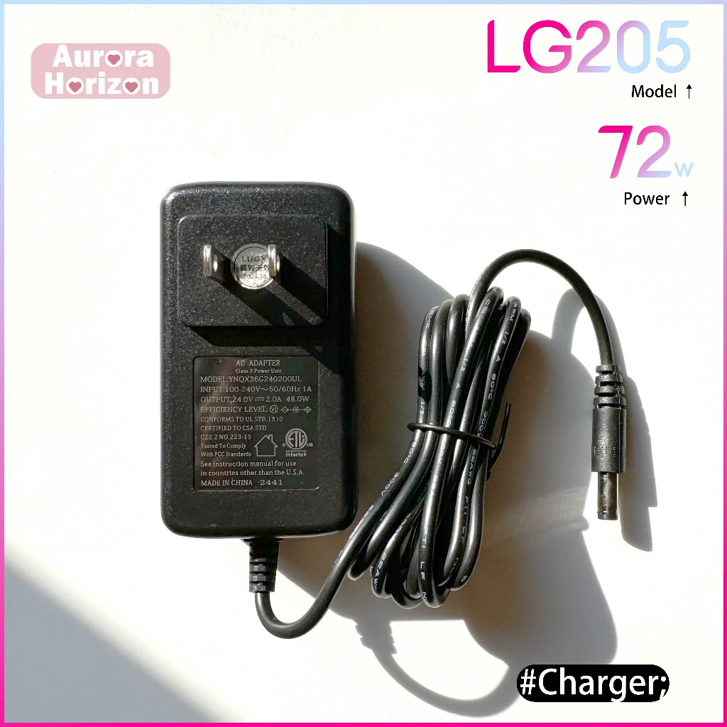 << พร้อมส่งในกรุงเทพฯ>> L'UGX  สายชาร์จเครื่องอบ แบรนด์ L'UGX  สายชาร์จเครื่องอบLG-205 ของแท้  L'UGX