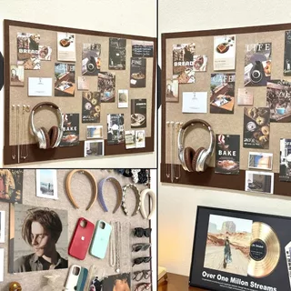 บอร์ด felt 80*120 ซม. พรีเมี่ยม ขนาดใหญ่ กระดานบันทึก กระดานตกแต่งผนังบ้าน ติดตั้งง่าย