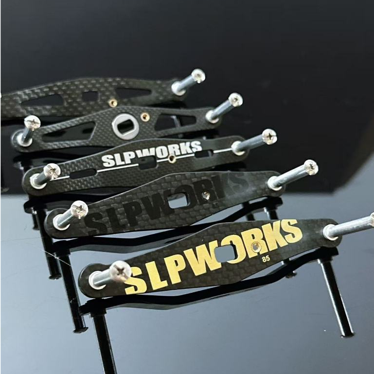 SLP แขนตกปลาร๊อคเกอร์คาร์บอนไฟเบอร์สำหรับ Daiwa, Abu และ Shimano ขนาด 95 มม./85 มม. พร้อมทำเอง