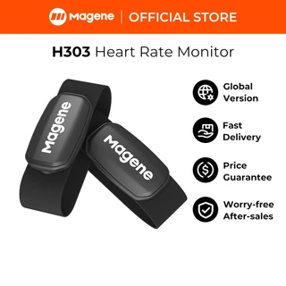 Magene H303 เซ็นเซอร์วัดอัตราการเต้นของหัวใจ Bluetooth ANT HR Monitor พร้อมสายรัดหน้าอก Dual Mode Sports Band Belt