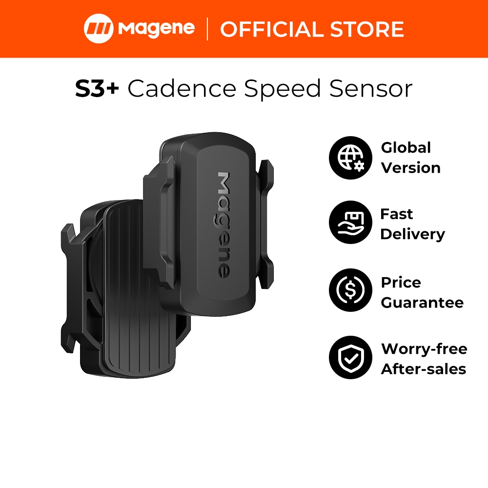 Magene S3+ ความเร็ว cadence Sensor บลูทูธมด Dual Sensor ใช้งานร่วมกับ Wahoo Onelap Zwift