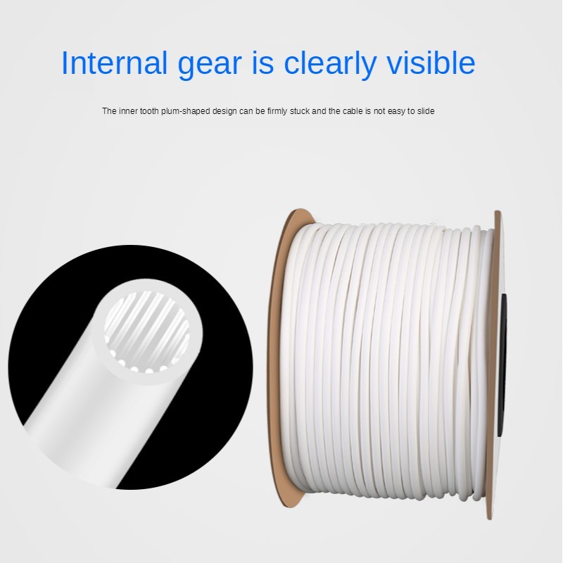 A Reel 0.5mm2 -75mm2 PVC Marking Tube Sleeve Handwriting Ferrule การพิมพ์เครื่องจํานวน Plum Tube Wir