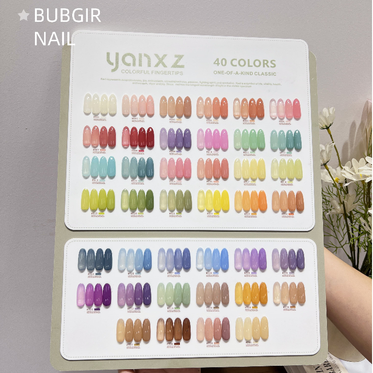 สินค้าพร้อมส่งในไทย YANXZ 40 สี สีเจลไซรัป เซตสีเจลไซรัป แผนภูมิสีฟรี สีลูกกวาด ฟรีชุดชาร์จชาร์จ