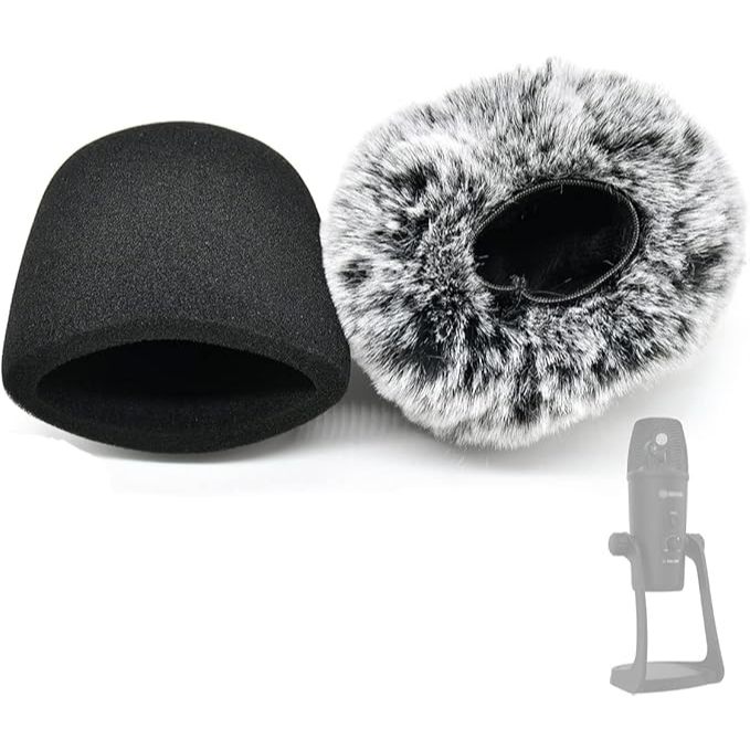 โฟมขนสัตว์ไมโครโฟนกระจกสําหรับ BOYA PM700, PM700, PM700SP Mic Wind Cover, กระจก Muff สําหรับ BOYA PM