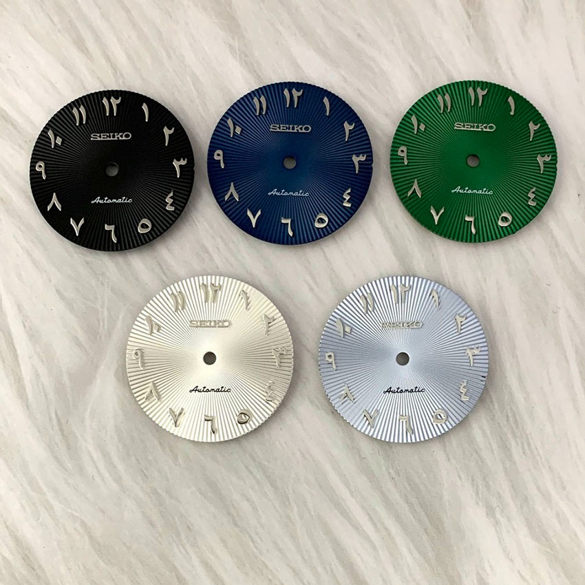 อะไหล่กลไกนาฬิกาข้อมือโรมัน หน้าปัดเรืองแสง 28.5 มม. สําหรับ NH35 NH36