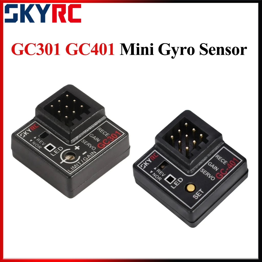SKYRC GC301 GC401 Mini Gyro Sensor Gyroscope 4-8.4V RC รถ Gyro Sensor สําหรับ RC รถพวงมาลัยเอาต์พุต 