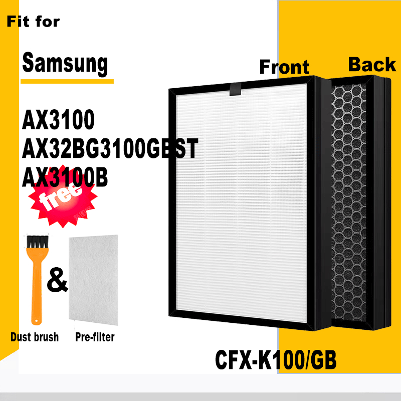 2 In 1 HEPA คาร์บอนกรอง CFX-K100/GB สําหรับ Samsung BLUE SKY AX3100 AX32BG3100GBST AX3100B Air Purif