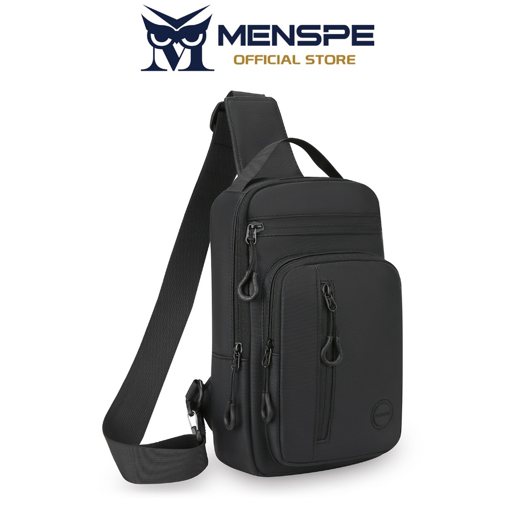MENSPE แฟชั่นกระเป๋าสะพายไหล่ผู้ชายอเนกประสงค์กันน้ํากีฬา Casual Street Bag