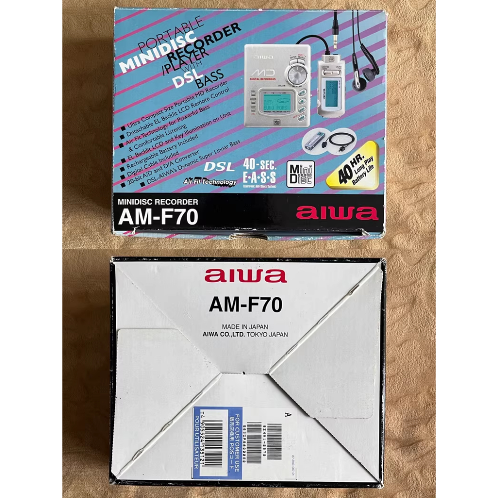 Aiwa AM - F80 MD Recorder & Player: ครบชุดสภาพดี