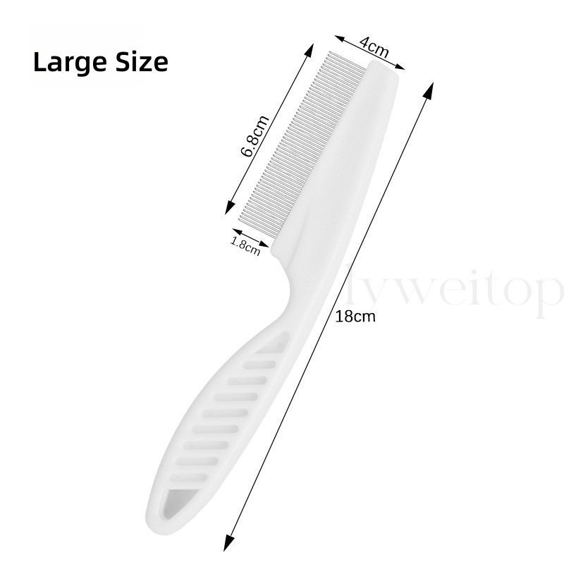 สัตว์เลี้ยงผมหมัดหวี แมวเหาหวีสุนัข Tick Remover Parasite Removal แปรงสําหรับสุนัขแมว Fine หนาแน่นฟันกรูมมิ่งเครื่องมือ - รูปที่ 5