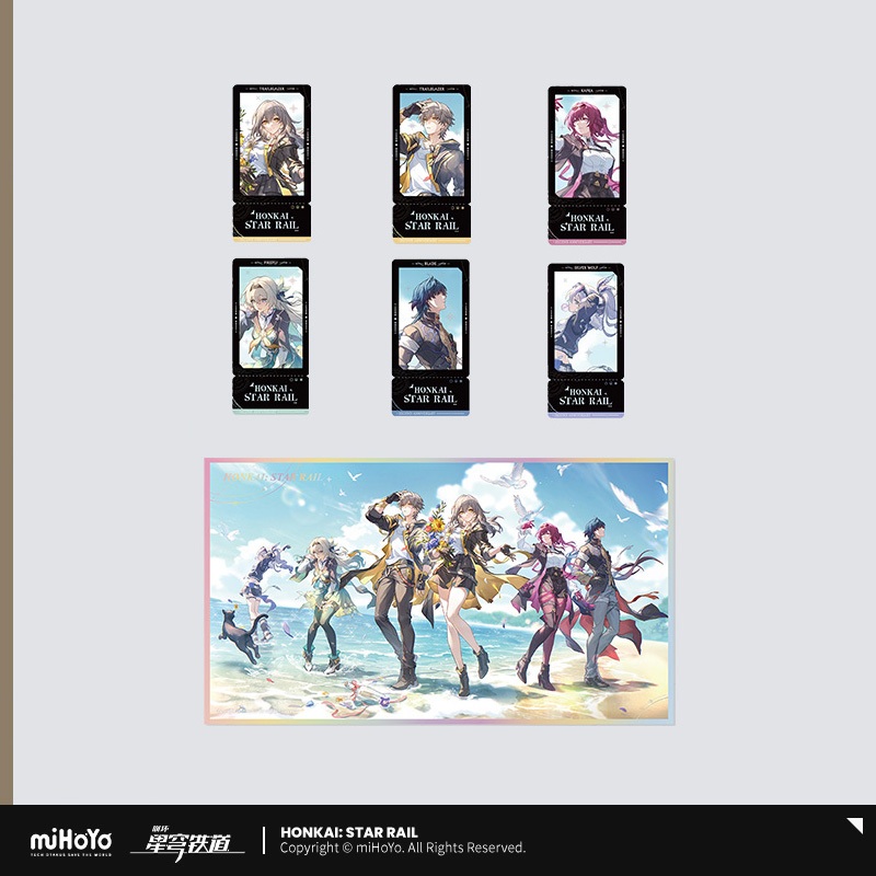 Sunsyea Honkai Star Rail สินค้าอย่างเป็นทางการ miHoYo เดิมแท้ QDZL Series การ์ดใบมีดกระดาษสี Firefly