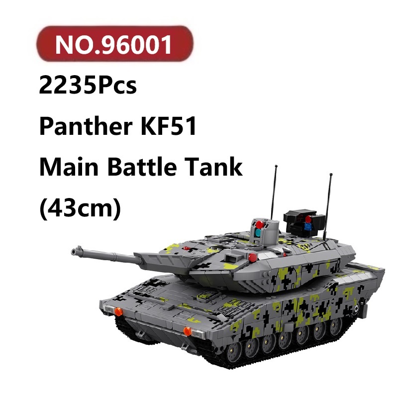 ✨Panther KF51 รถถังหลัก โมเดลประกอบแล้ว 2235ชิ้น 12GO Tank ของเล่นจิ๊กซอว์