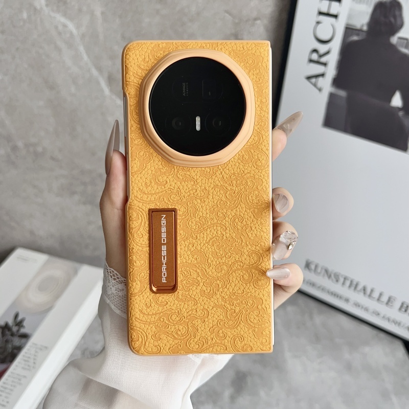 รูปแบบมังกรสําหรับ Huawei Honor Magic V6 V5 V3 V2 Mate X7 X6 X5 X3 ปลอก Matte PU หนัง Hard PC Stand Cover