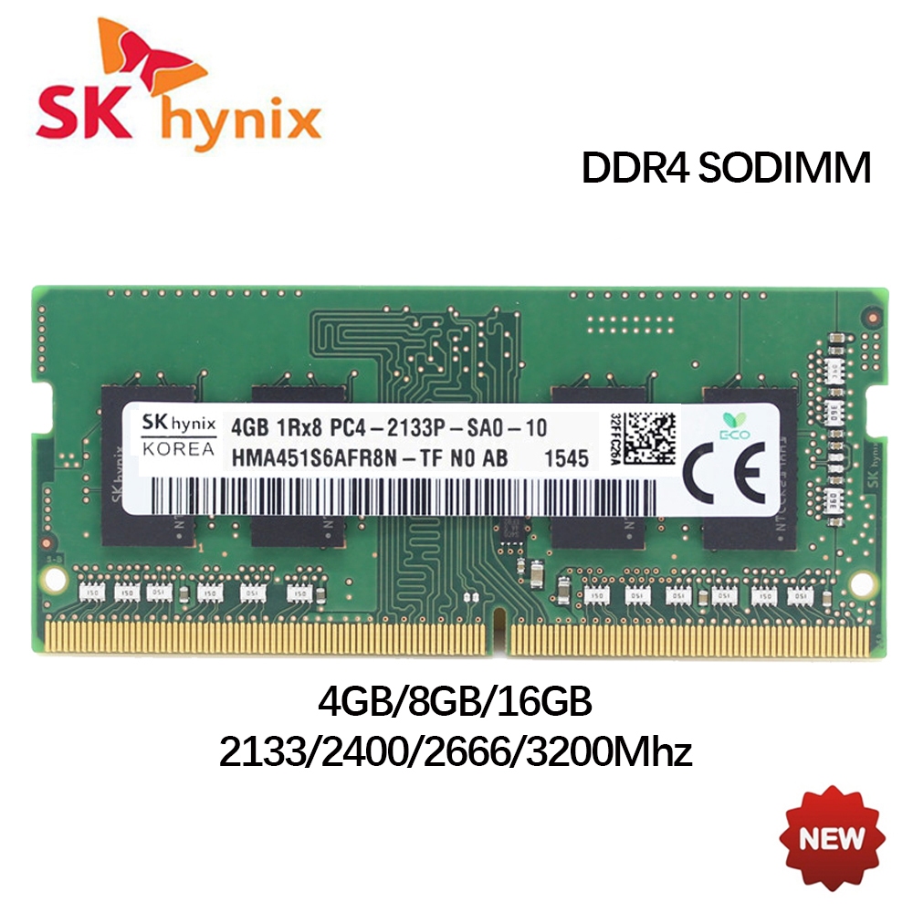 SK Hynix DDR4 4GB 8GB 16GB DDR4 2133Mhz 2400Mhz 2666Mhz 3200Mhz 1.2v SODIMM แล็ปท็อปสําหรับหน่วยความ