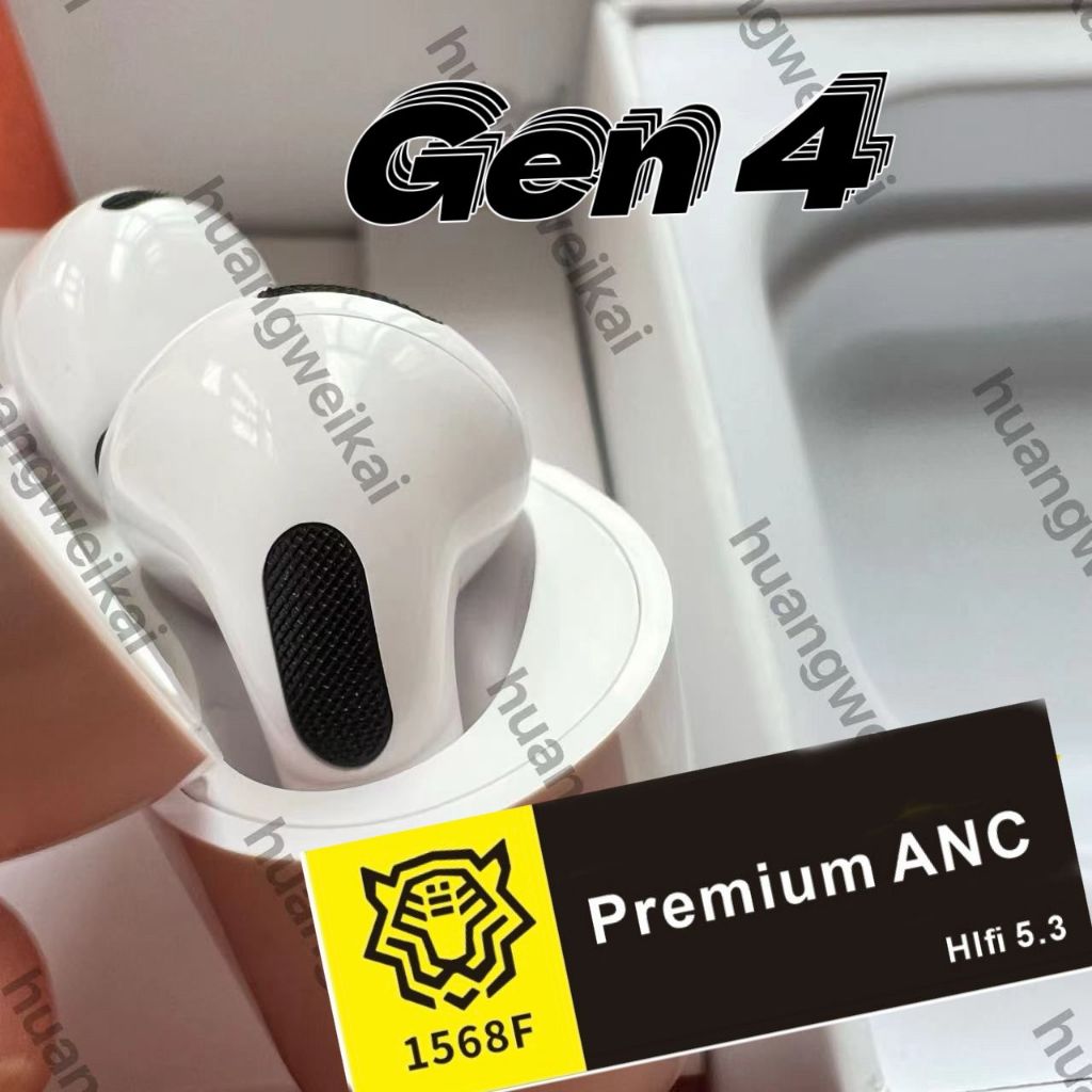 2025 Gen4TYPE-c pro 2 ANC ระดับพรีเมียมจริง Pro 2 Rename GPS หูฟังไร้สายบลูทูธ TWS Super Bass Fone พ