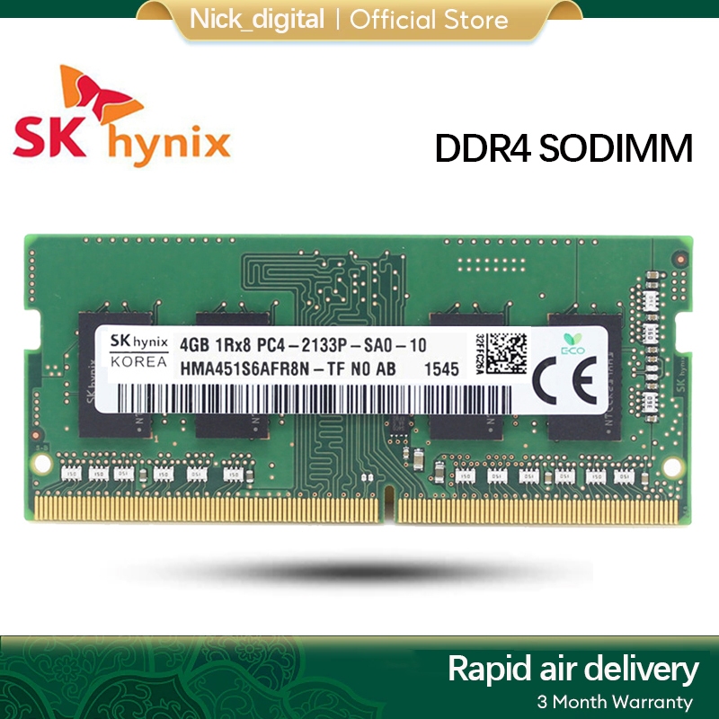 SK hynix DDR4 Ram 1.2V แล็ปท็อป 4GB 8GB 16GB DDR4 2133Mhz 2666Mhz 3200Mhz 2400Mhz โน้ตบุ๊คสําหรับหน่