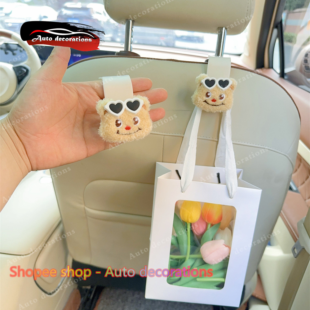 หน้าท้อง ตะขอรถที่นั่งกลับตะขอรถรถสร้างสรรค์มัลติฟังก์ชั่ตะขอภายในรถรายการรถการ์ตูนตะขออุปกรณ์หญิง