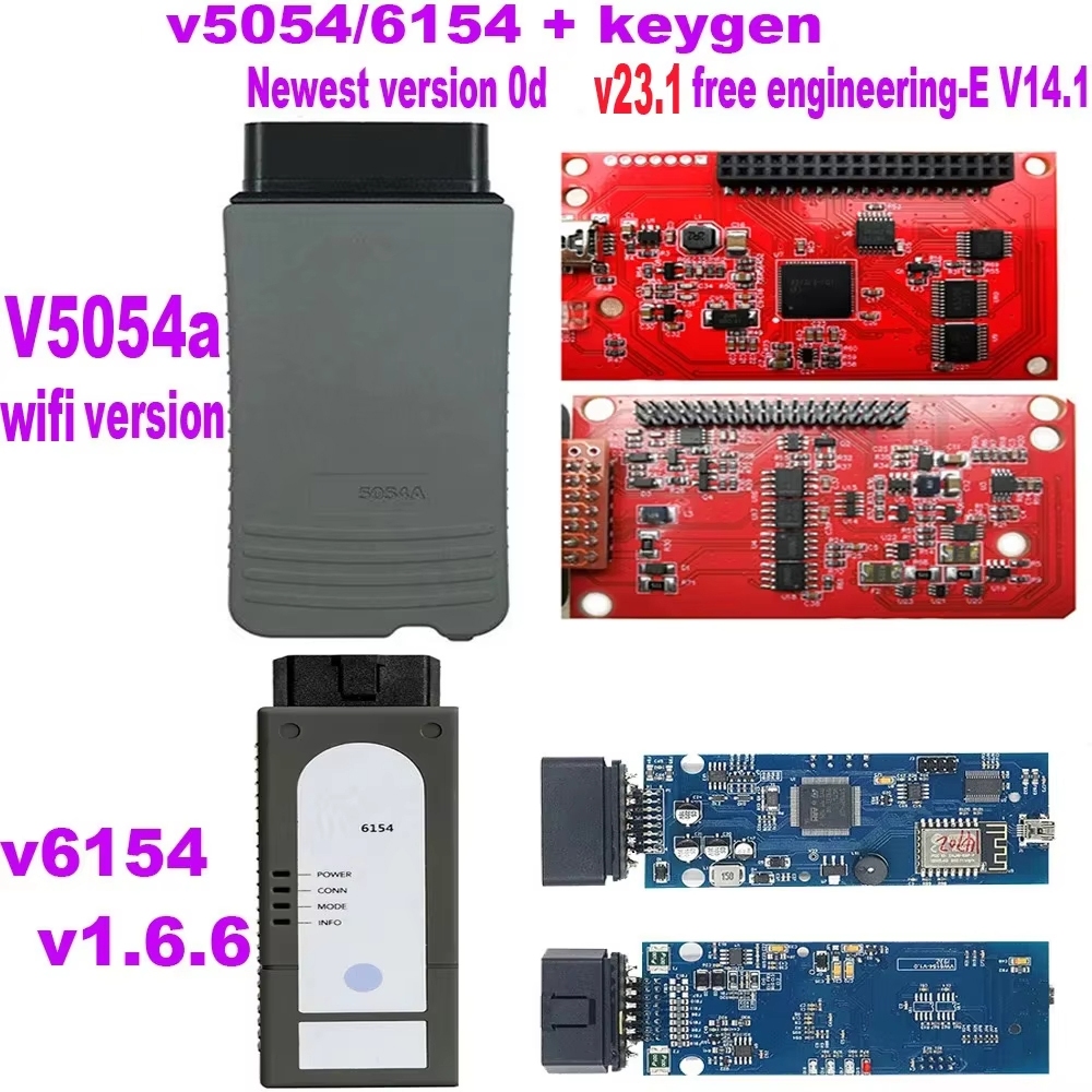 OKI V5054a WIFI รุ่น 6154 รองรับ v23.1 ฟรี Engineering-E 14.1 OBD2 รหัสเครื่องสแกนเนอร์ Full Support