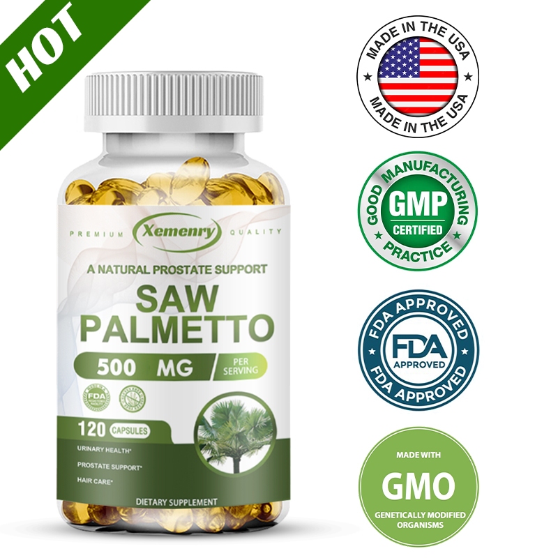 Saw Palmetto for Men Prostate Health - อาหารเสริมต่อมลูกหมาก, สุขภาพต่อมลูกหมากของผู้ชาย, อุปกรณ์พยุ