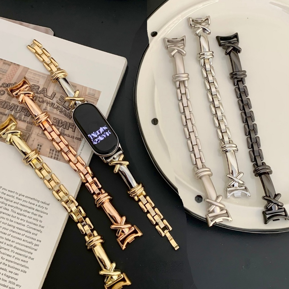 Bracelet Watch Strap mi band 10 สาย mi band 8 / mi band 9 Strap สาย mi band 10 Strap Bead mi band 8 