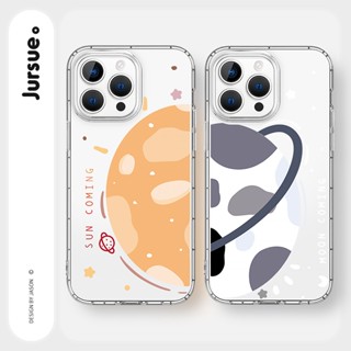 JURSUE เคสคู่ เคสไอโฟน คู่รัก กันกระแทกซิลิโคนนุ่มใสการ์ตูนต…