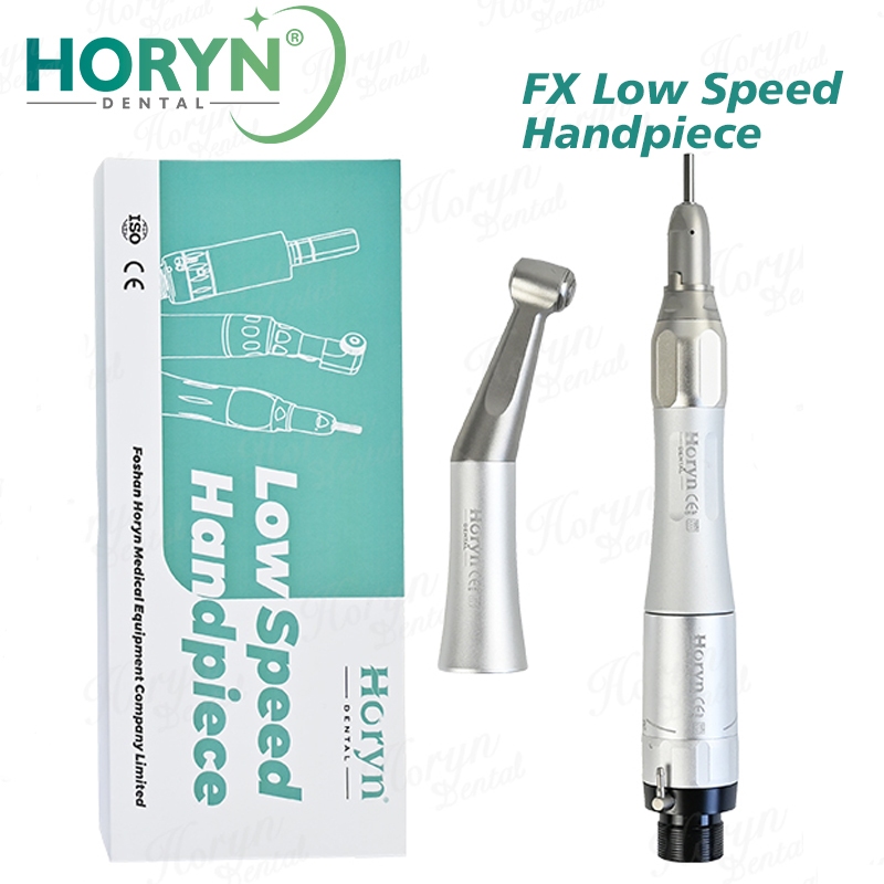 ทันตกรรม FX ความเร็วต่ํา Handpiece ฟันเครื่องมือขัด 2/4 หลุม Air มอเตอร์ชุด 1:1 Contra มุมตรง Handpiece สําหรับ 2.35 มม. Burs