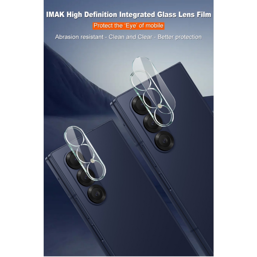 IMAK Samsung Galaxy Z Fold7 / Z Fold 7 5G ฟิล์มเลนส์ + ฝาปิดเลนส์แบบบูรณาการกระจกนิรภัยด้านหลังกล้อง