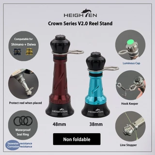 HEIGHTEN 38/48 มม. ขาตั้งสำหรับรอก Shimano Stella, Sephia และ Daiwa Fuego Caldia แบบสปินนิ่ง