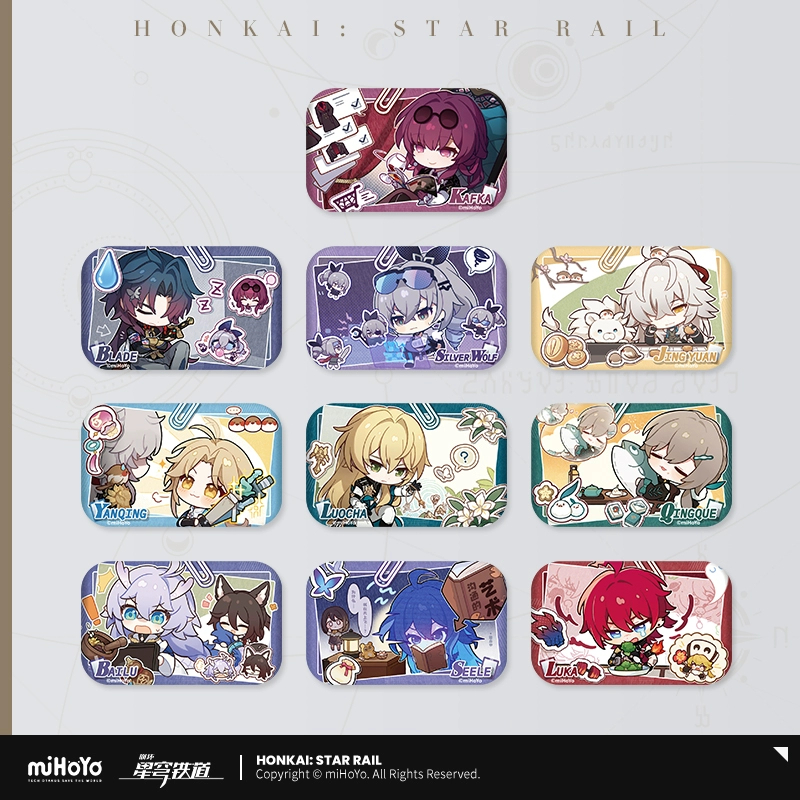 Sunsyea Honkai Star Rail สินค้าอย่างเป็นทางการ miHoYo ของแท้ดั้งเดิม PMLYB Series Badge Blade Kafka