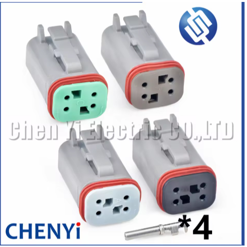 4 Pin ยานยนต์กันน้ําเชื่อมต่อ harness ปลั๊ก DT06-4S DT06-4SA DT06-4SB DT06-4SC DT06-4SD สําหรับรถบรร