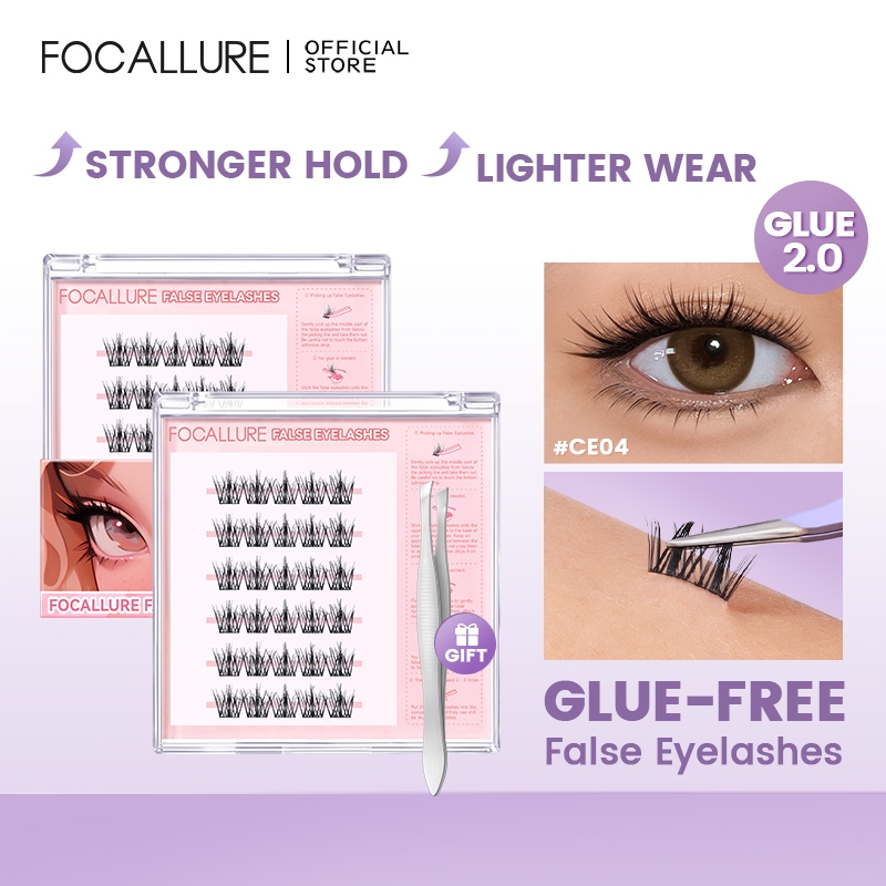 Focallure Feather-Light ขนตาปลอมไร้กาวไม่มีกาวต้องการRemover-ฟรีกันน้ําเริ่มต้นที่เป็นมิตร