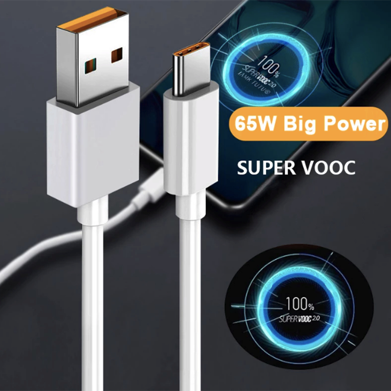 Realme Original Type C สาย 30W 33W 65W 80W 6.5A Super Dart Vooc ชาร์จสําหรับ Real Me 12 11 10 9 7 6 