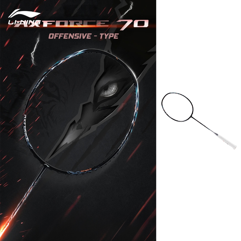 LI-NING AXFORCE 70(4U) ไม้แบดมินตัน Unisex Offensive-Oriented Single Racquet คาร์บอนไฟเบอร์ AYPT277
