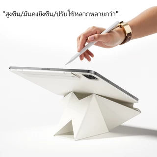 KENKE เคสแท็บเล็ต iPad ชุดปกแมกนีตใหม่ สำหรับ iPad 2026 Air Pro 11 inch 13 pro 12.9 เคส ipad gen 10 gen11 a16 Case Air 4/5/6/7（M2/M3/M4）air 8 Mini 6/7 A17 Pro สามารถพับในหลายมุม，ชุดปกแท็บเล็ตสไตล์สูงชั้น、คุณภาพสูง，แผ่น cứngชน，สีขาว