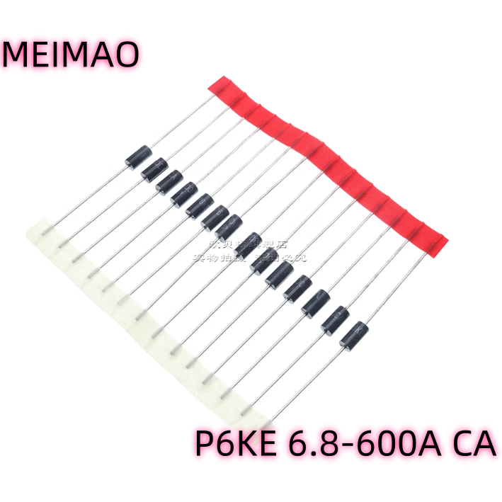 ชิ้นไดโอด 20 P6KE6.8A P6KE6.8CA P6KE7.5A P6KE7.5CA P6KE8.2A P6KE8.2CA P6KE9.1A P6A P11 KE6KE6CA P6K